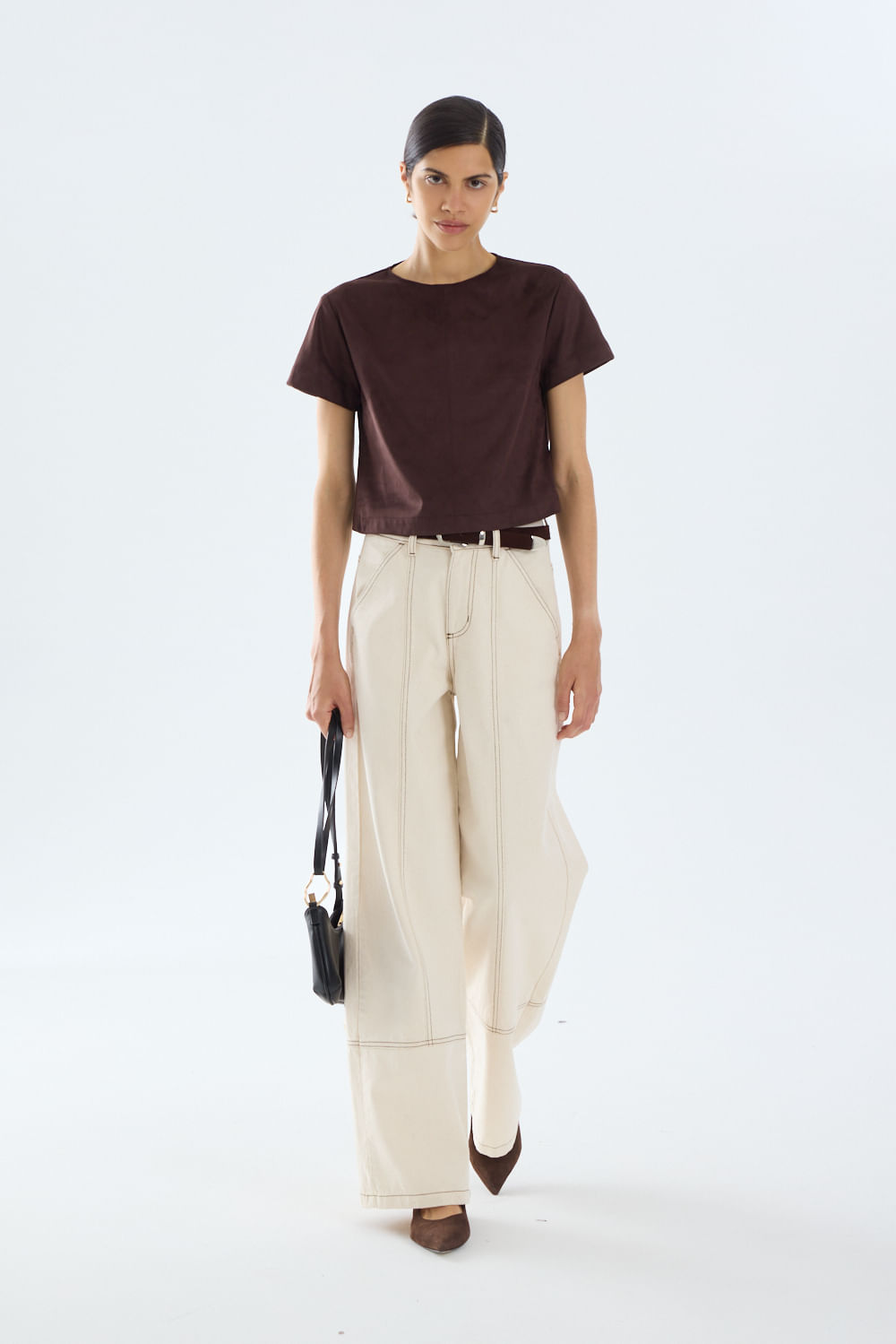 Remera suede