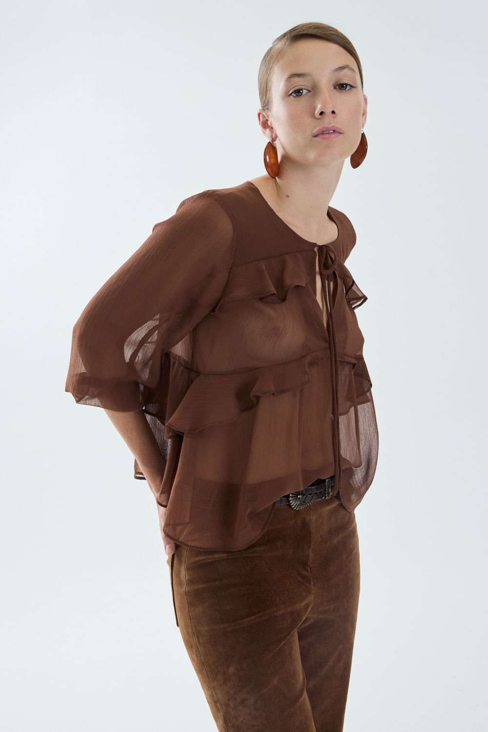 Top ruffles esmeè — imagen 5