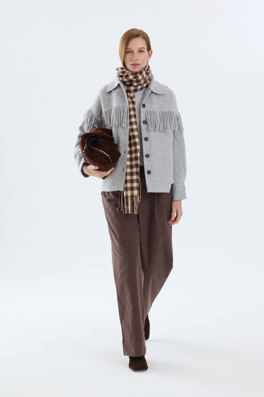 Chaqueta de flecos Segovia