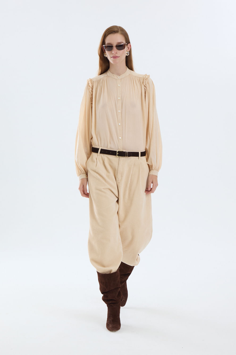 Camisa over cotton vienne