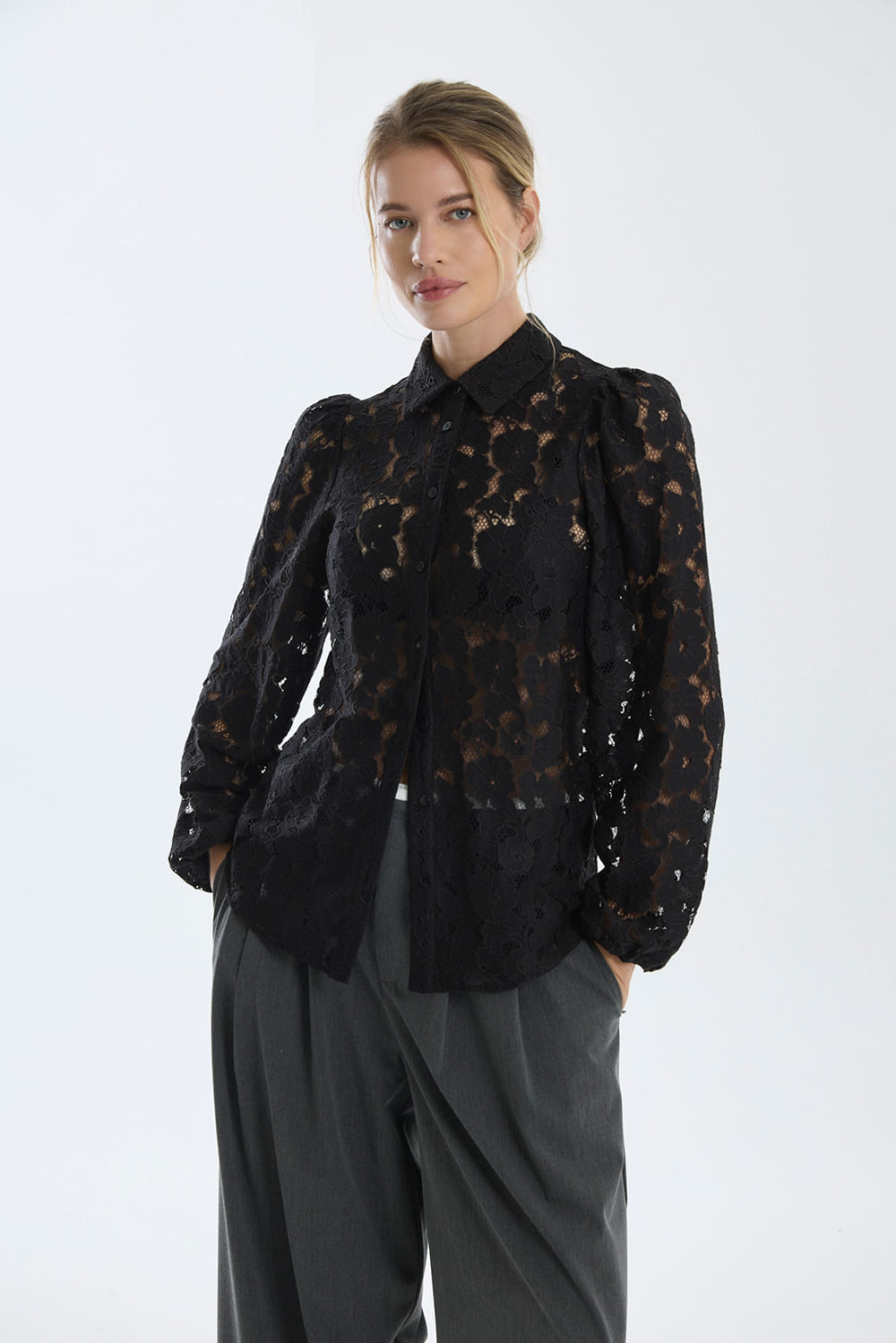 Camisa guipiure bloom — imagen 2