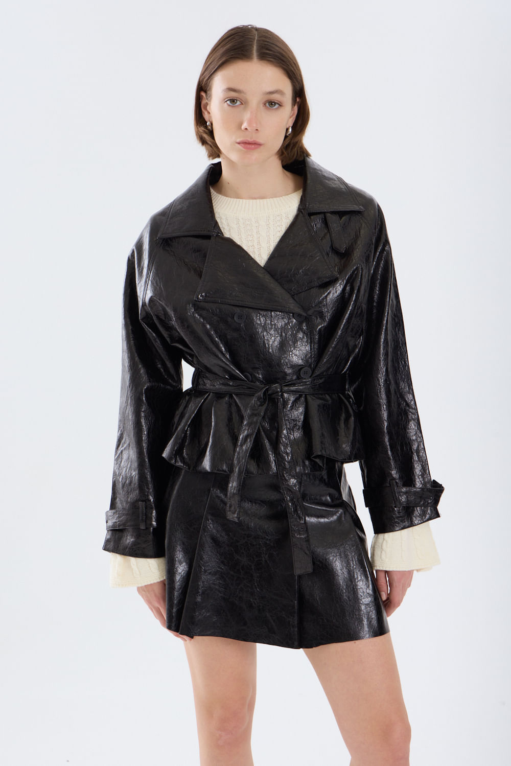 Portsaidsaa chaqueta pu charolado Oporto — imagen 3