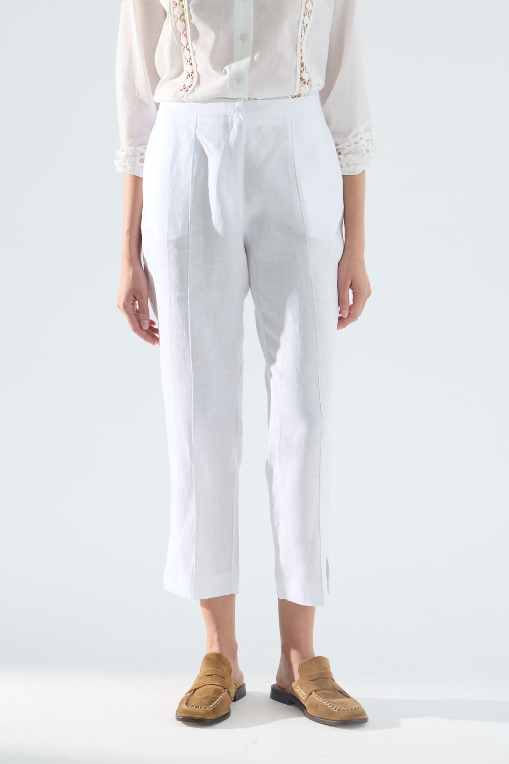 Pantalón slim lino Bowie de Portsaidsaa — imagen 2