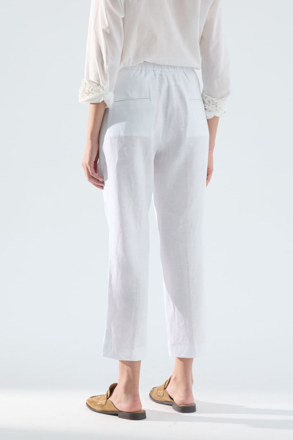 Pantalón slim lino Bowie de Portsaidsaa — imagen 4