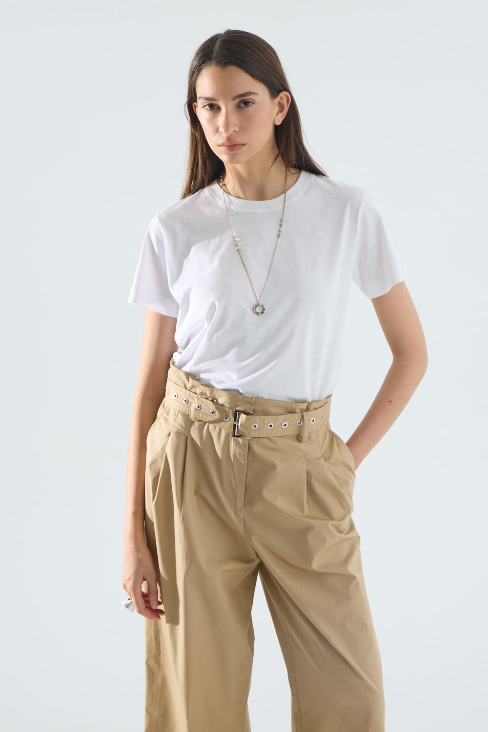Remera basic escote redondo