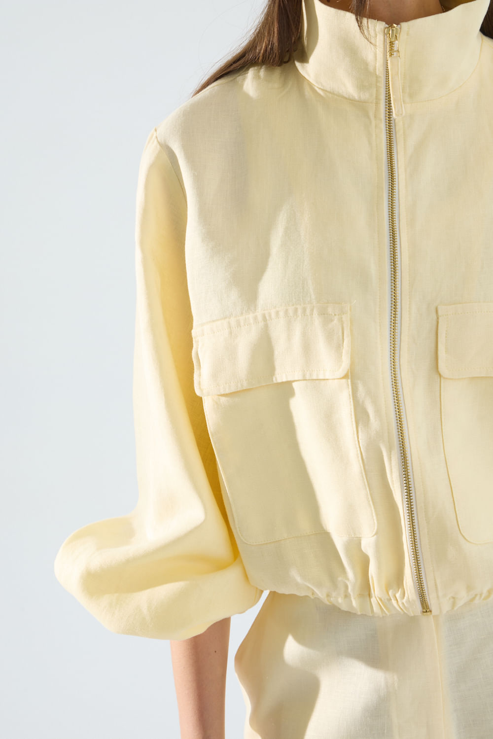 Chaqueta bomber lino roses de Portsaidsaa — imagen 3