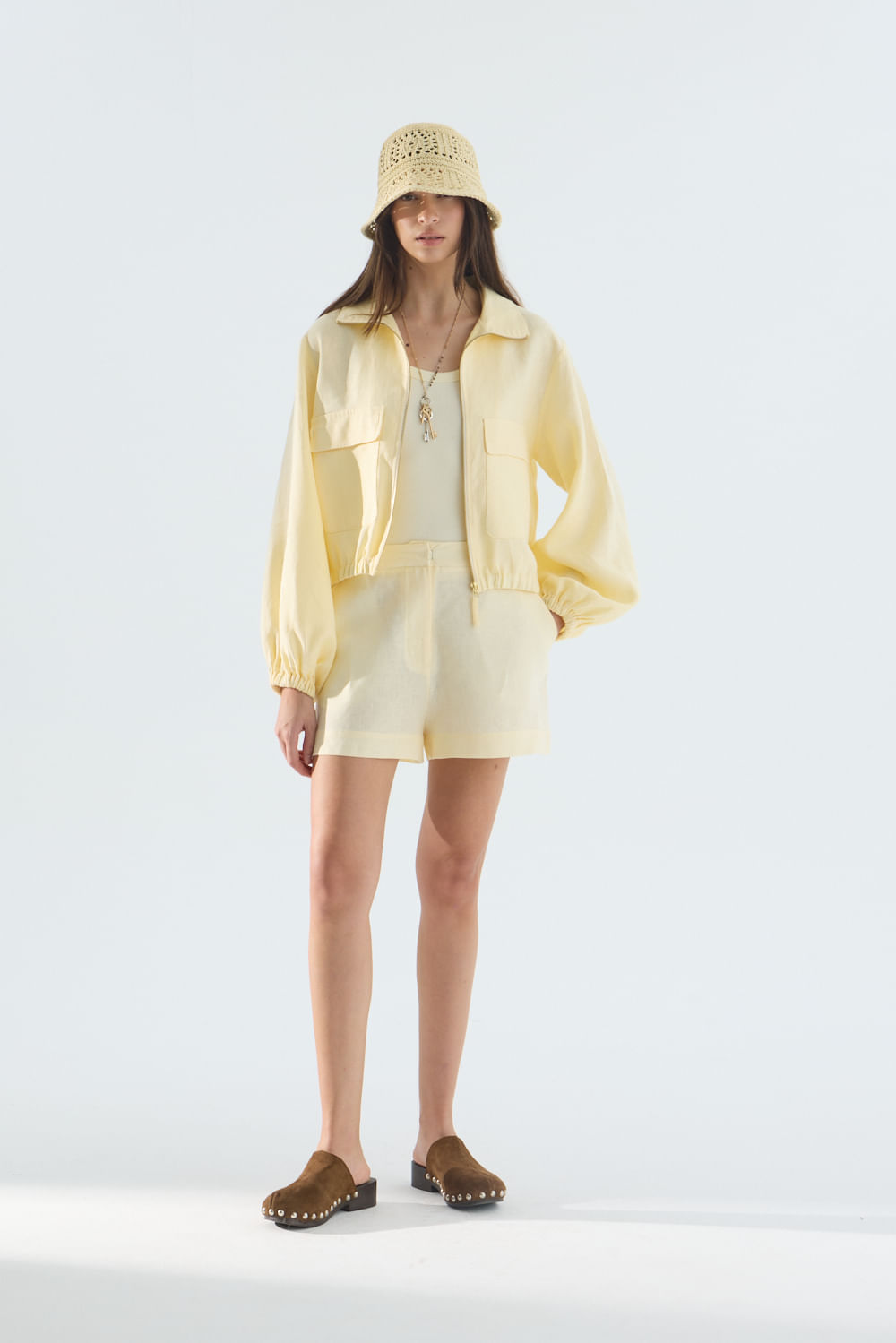 Chaqueta bomber lino roses de Portsaidsaa — imagen 5