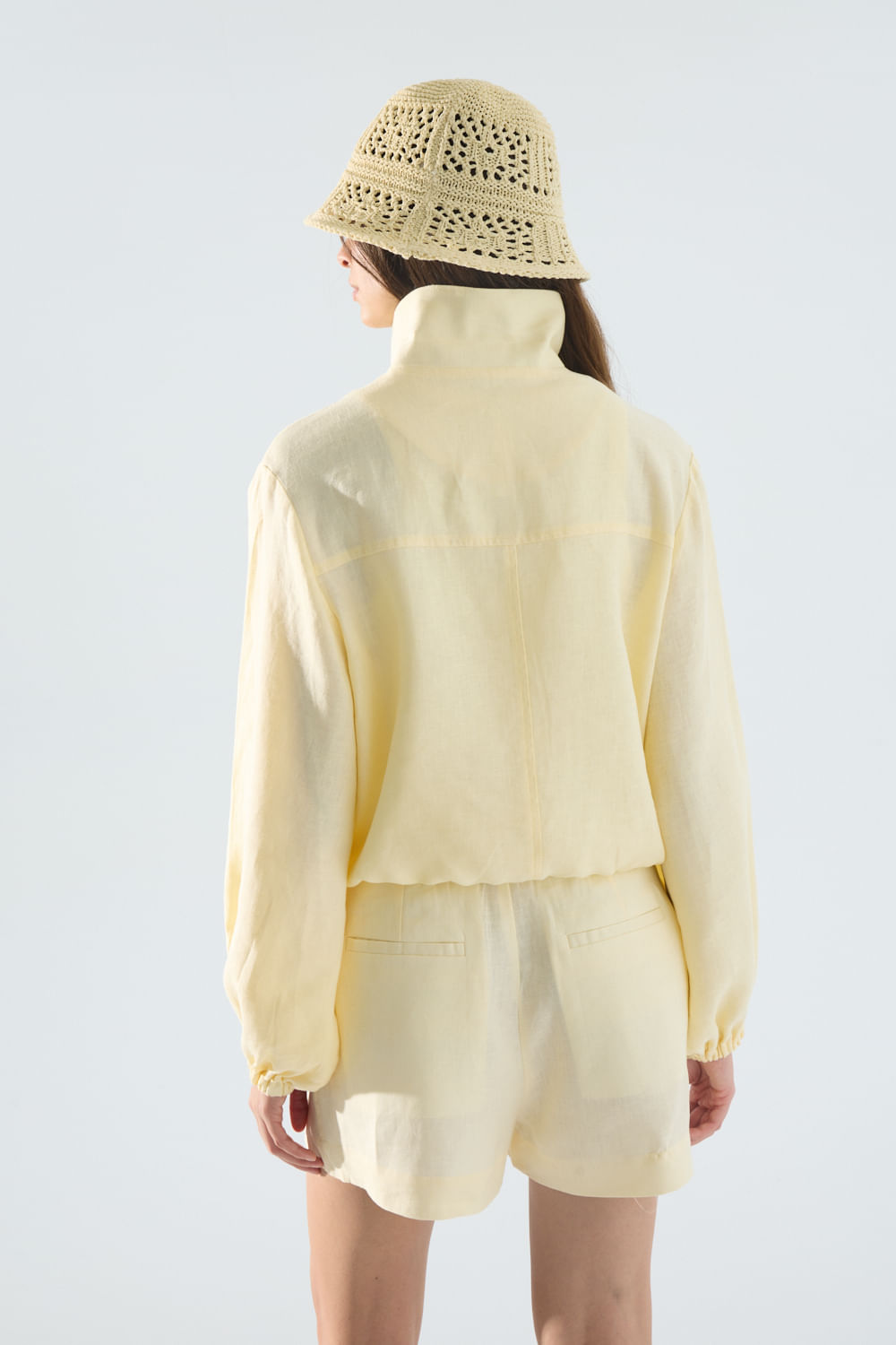 Chaqueta bomber lino roses de Portsaidsaa — imagen 6