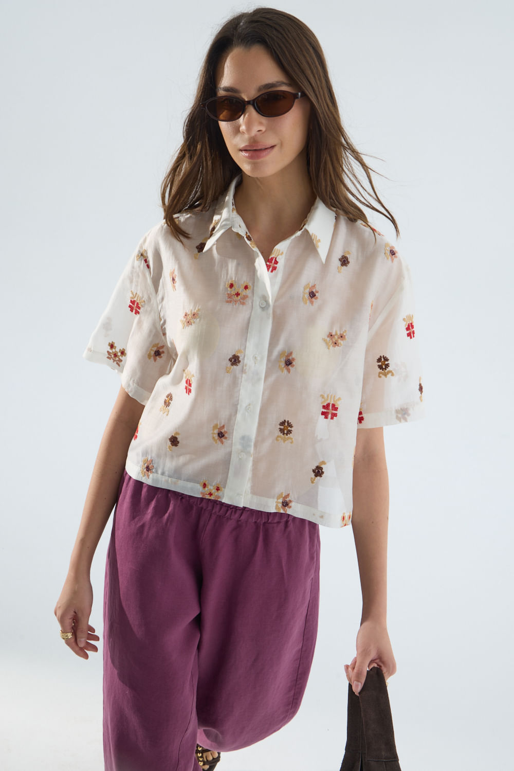 Camisa bordada cross de Portsaidsaa
