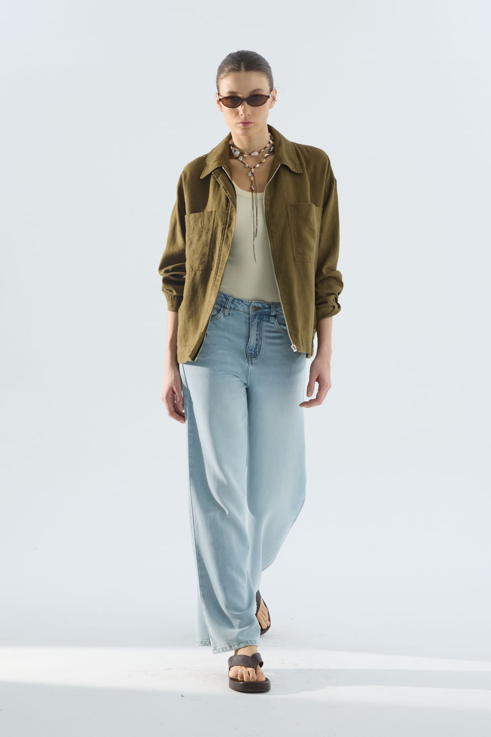 Jacket rustic linen wash de Portsaidsaa