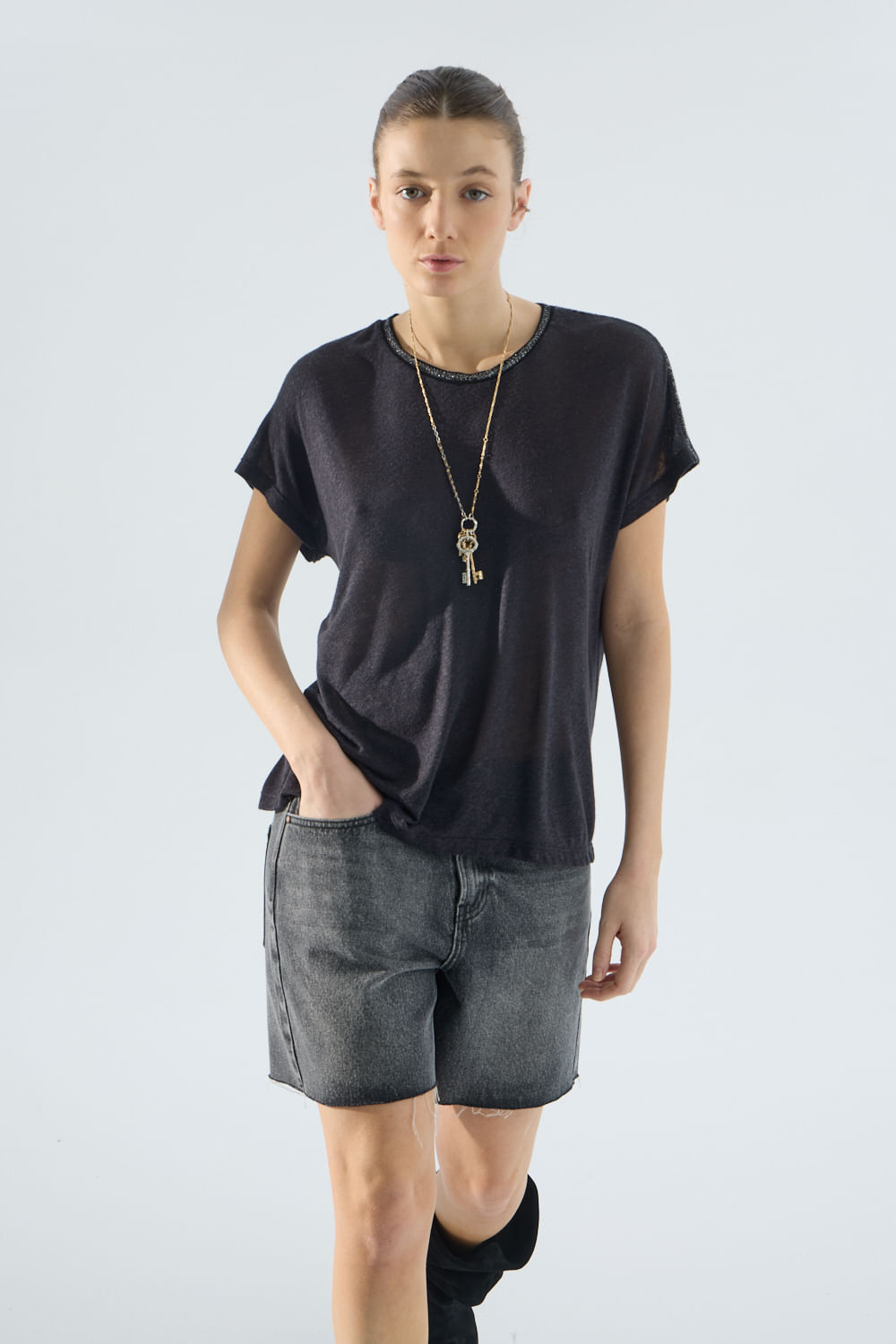 Remera con lurex louisa de Portsaidsaa