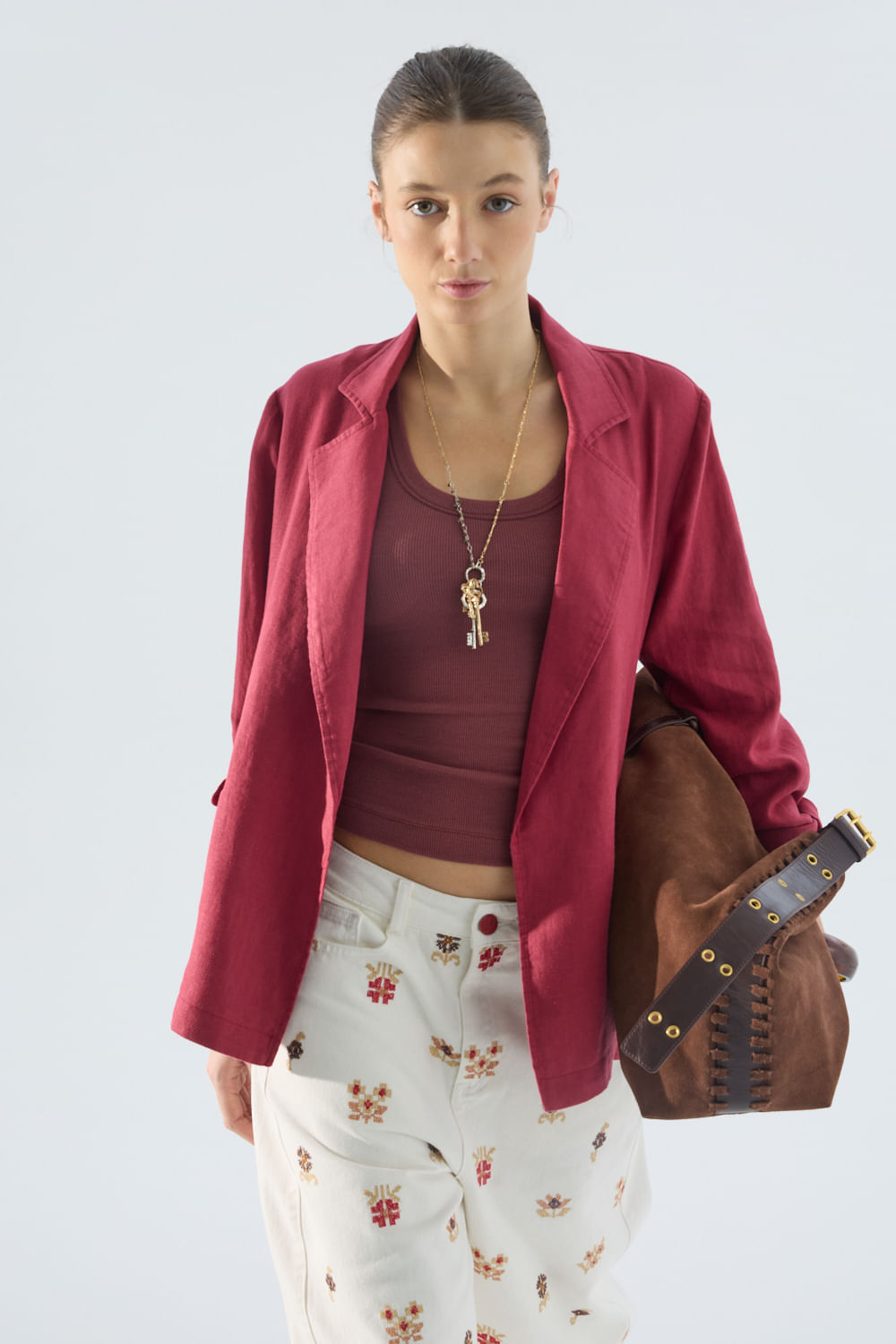 Blazer lino Rose's de Portsaidsaa