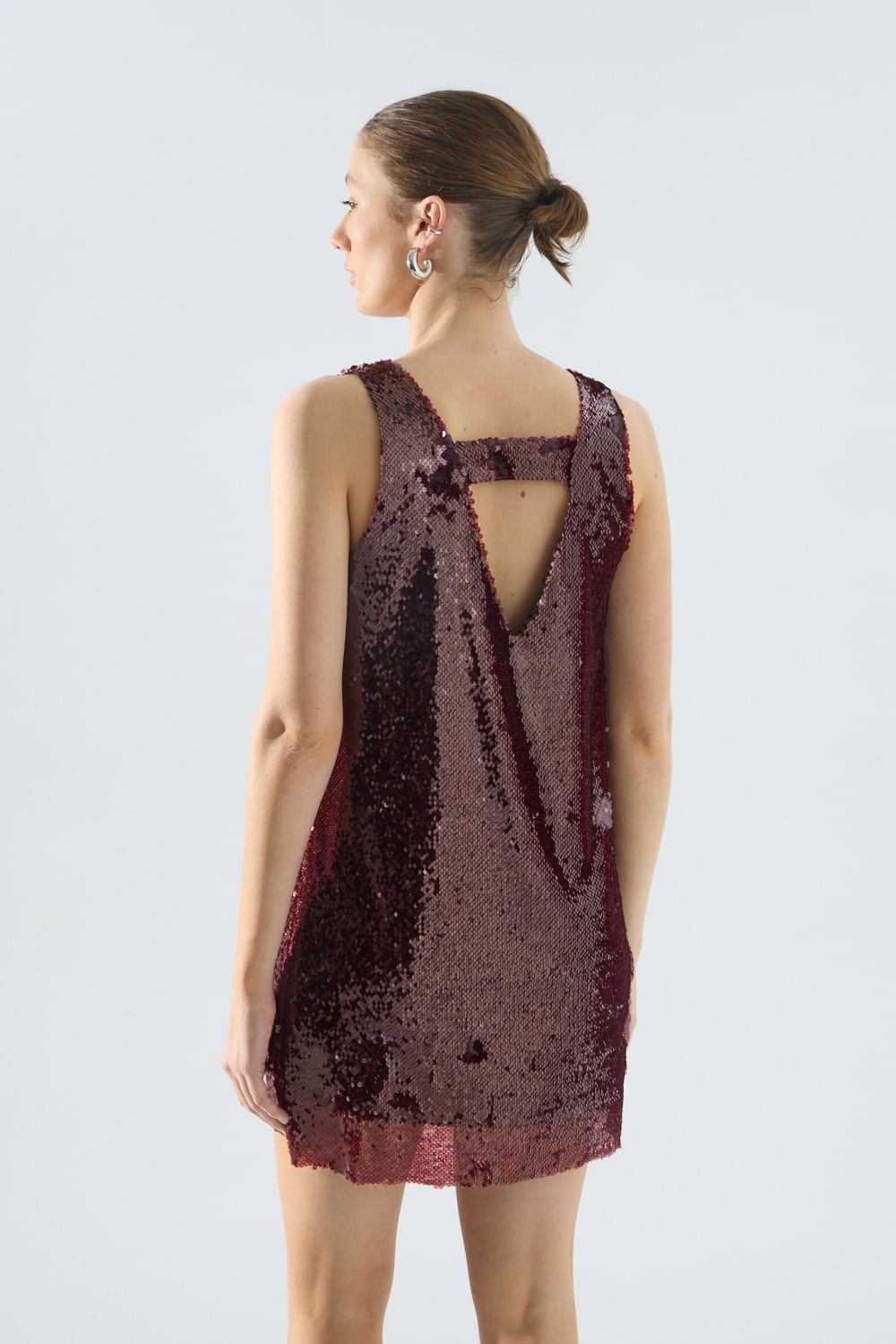Vestido corto lentejuelas glow — imagen 4