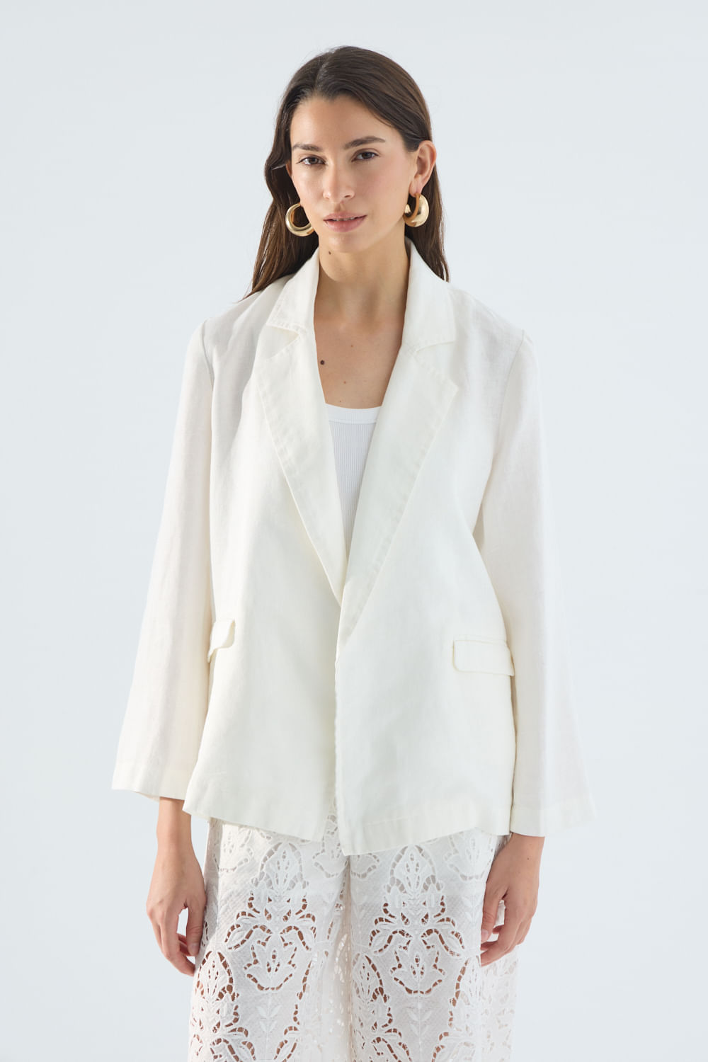 Blazer lino Rose's de Portsaidsaa — imagen 3