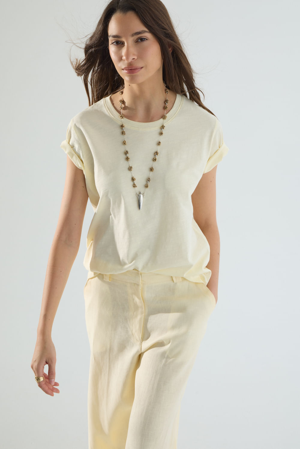 Remera basic escote redondo Portsaidsaa — imagen 2