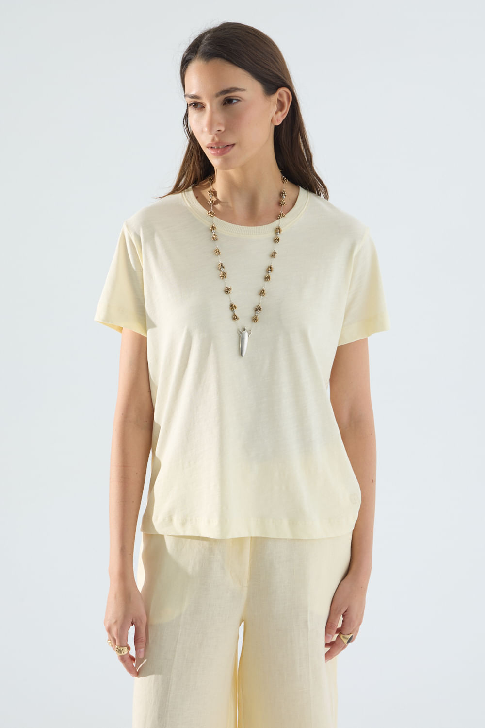 Remera basic escote redondo Portsaidsaa — imagen 3