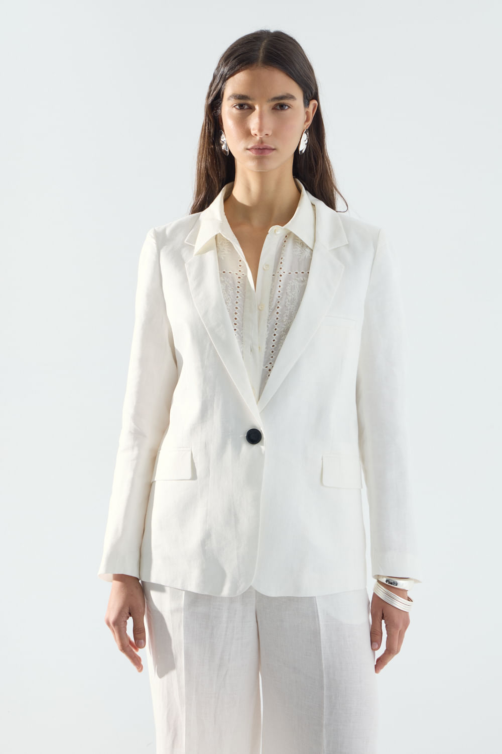 Blazer Lino Bowie de Portsaidsaa — imagen 2