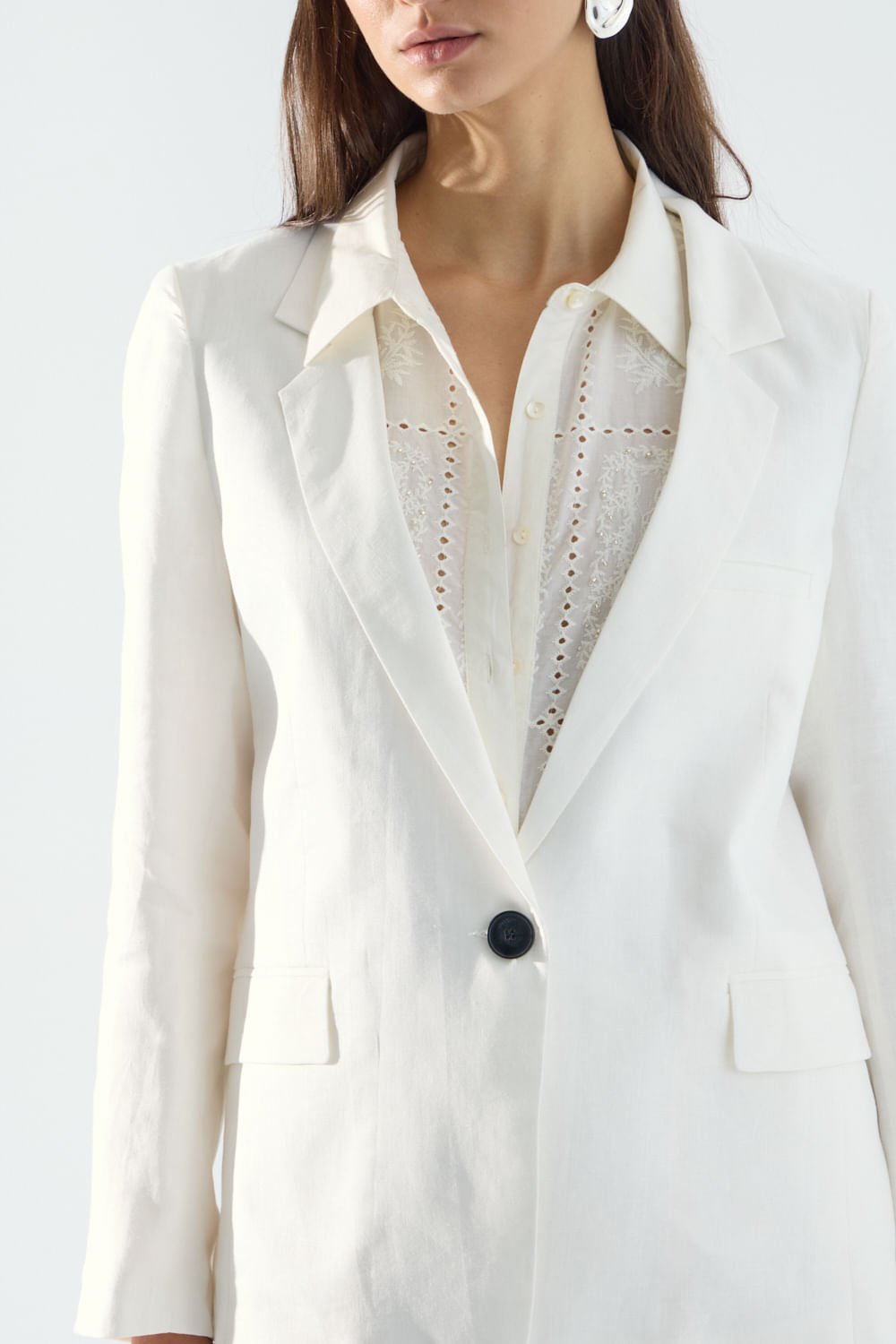 Blazer Lino Bowie de Portsaidsaa — imagen 3