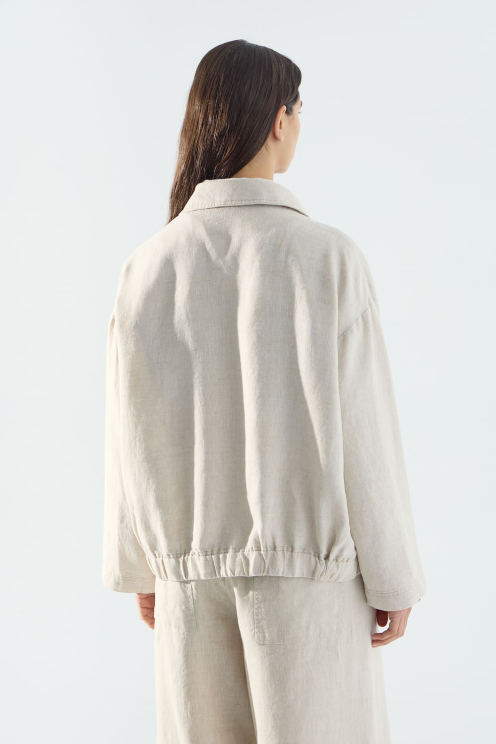 Jacket rustic linen wash de Portsaidsaa — imagen 4