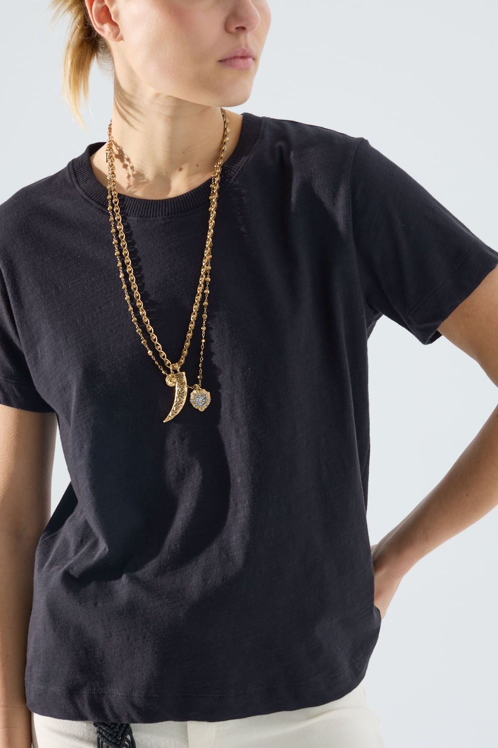 Remera basic escote redondo Portsaidsaa — imagen 3