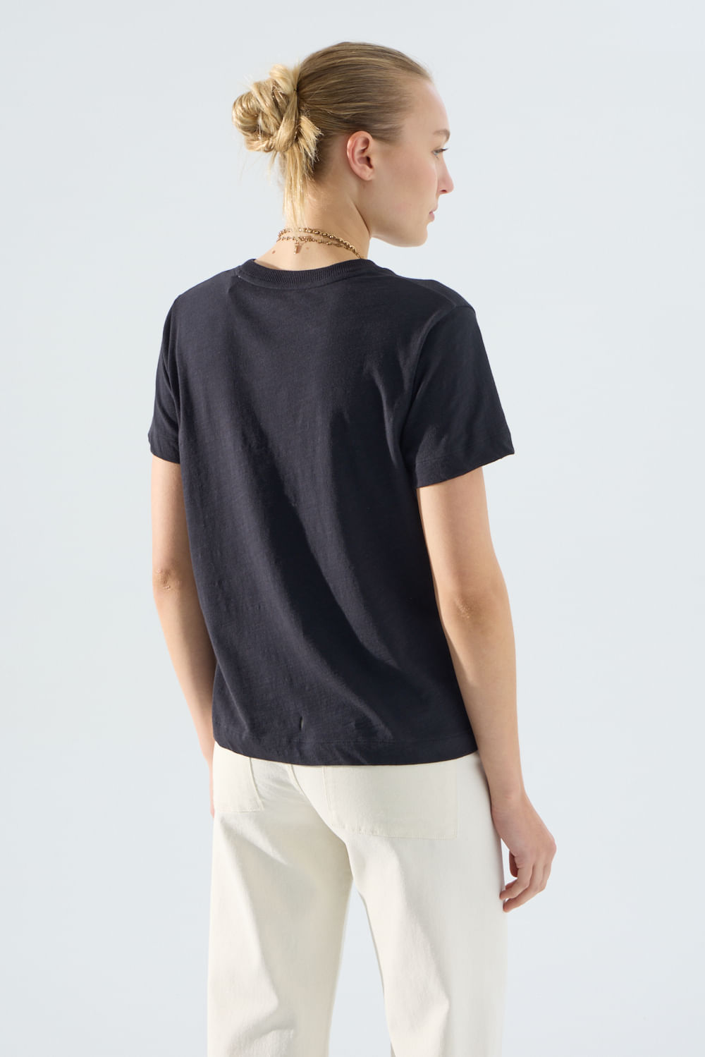 Remera basic escote redondo Portsaidsaa — imagen 4